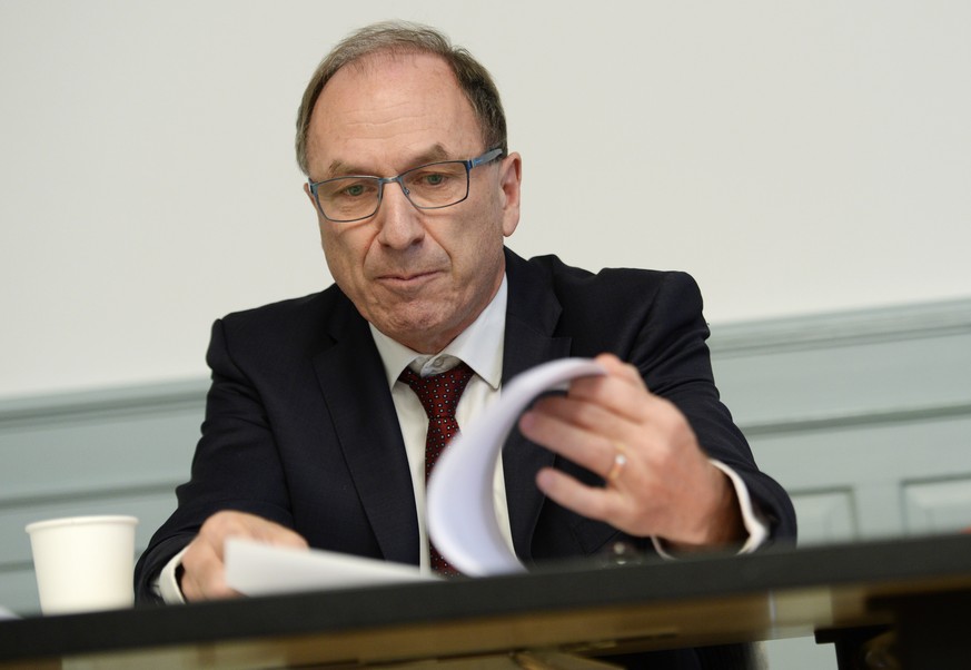 Der abgewählte Zürcher Justizdirektor Martin Graf (Grüne) bei einer Medienkonferenz zum «Fall Carlos».&nbsp;