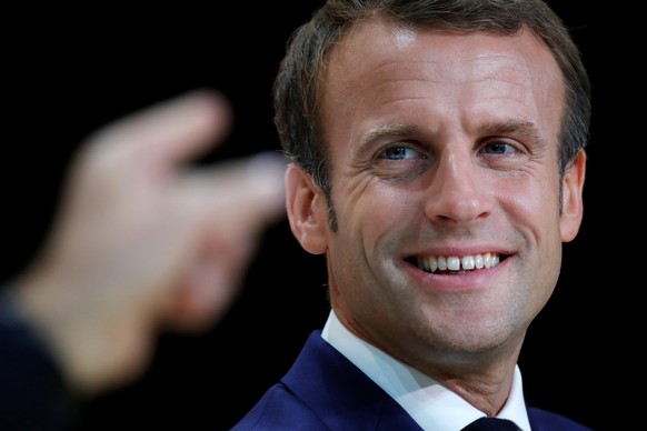 epa07910720 French President Emmanuel Macron attends the annual conference hosted by the French state bank BPI in Paris, France, 10 October 2019. EPA/CHARLES PLATIAU / POOL MAXPPP OUT