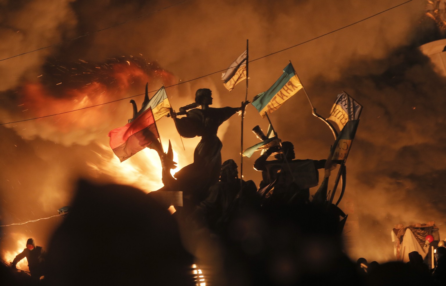 Heftige Ausschreitungen auf dem Maidan in Kiew.