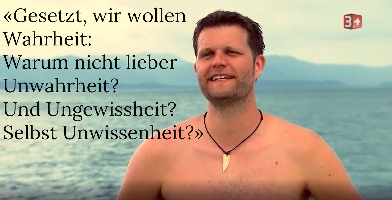 Tobi rezitiert Nietzsche.