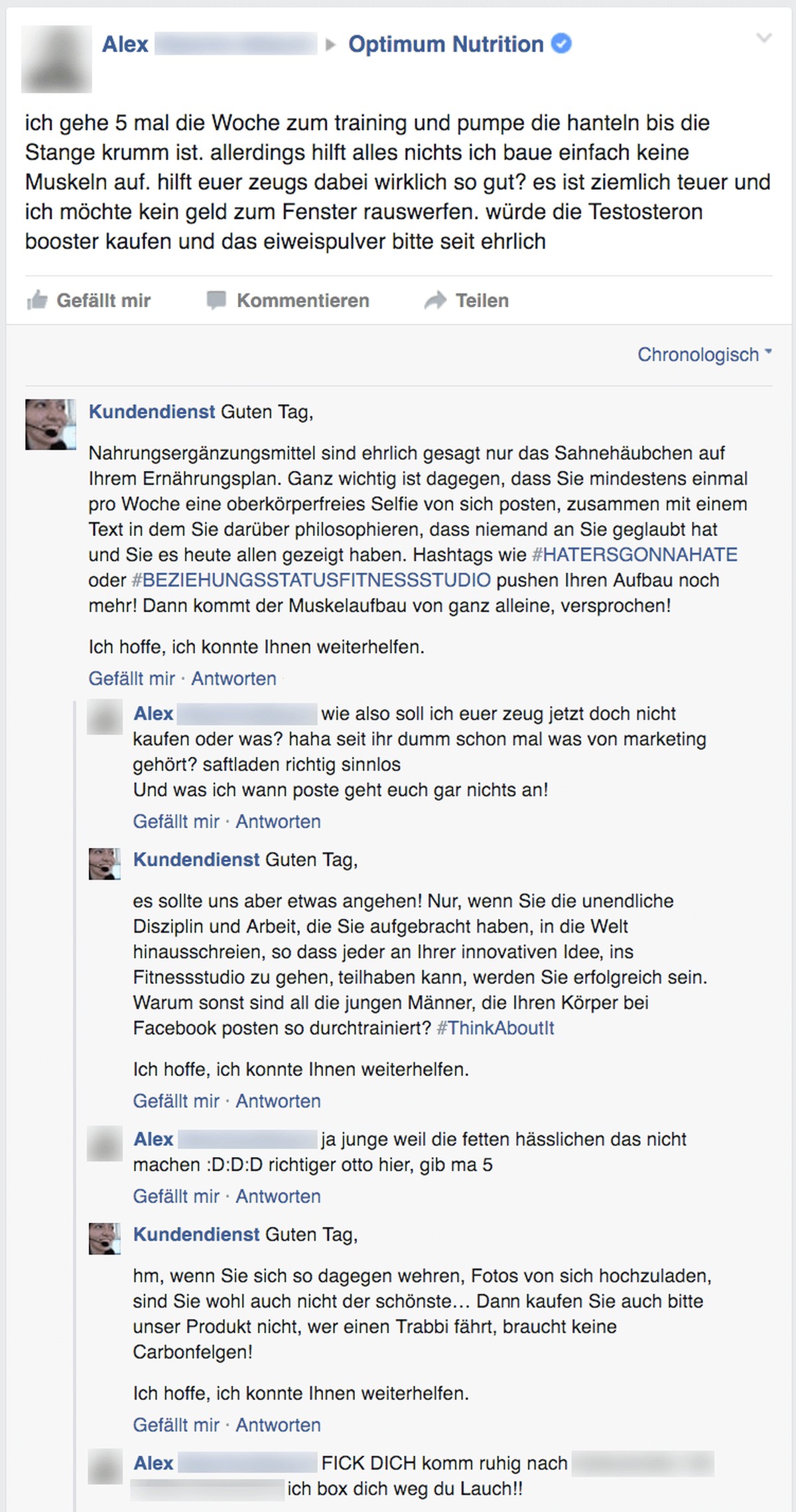 kundendienst fake