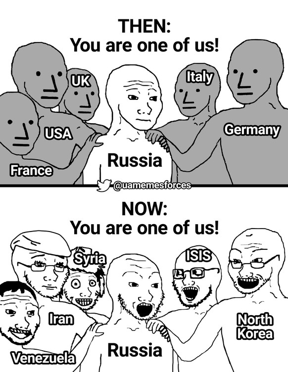The best memes and cartoons showing how the situation is getting worse for Putin