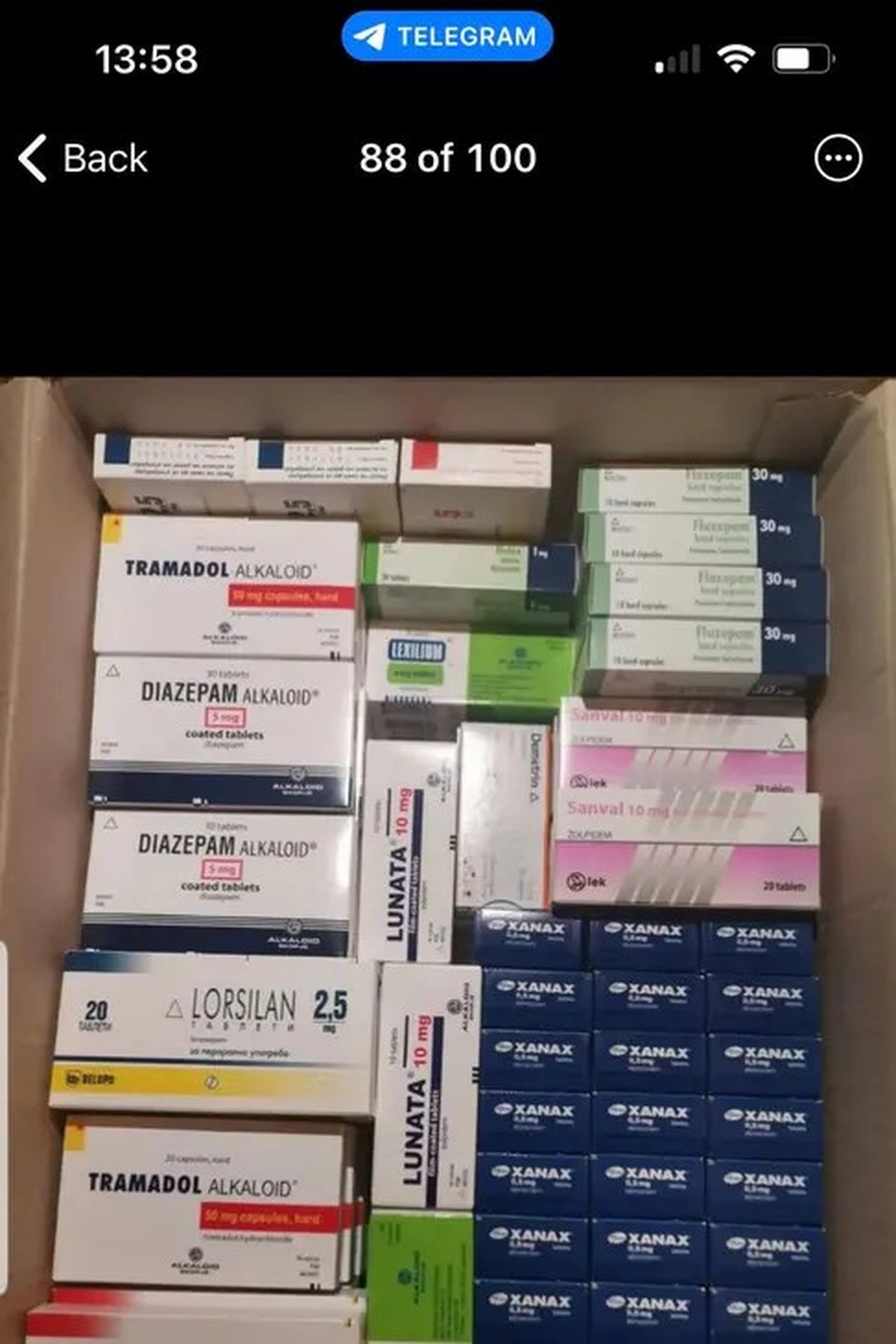 Tramadol, Diazepam, Xanax: Ein Schweizer Dealer zeigt auf Telegram, was er anbietet