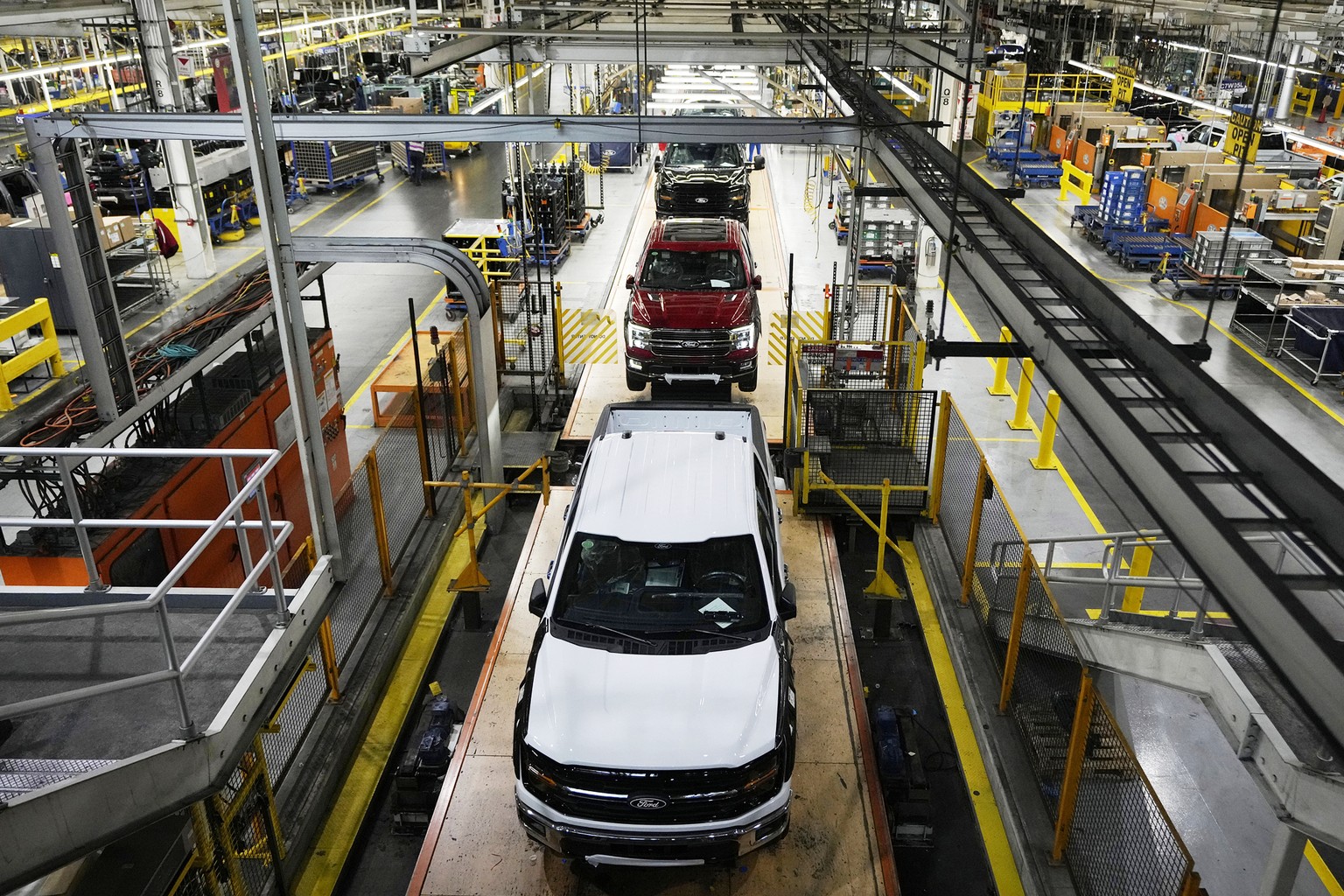 FILE - The 2024 Ford F-150 truck is assembled at the Dearborn Truck Plant, April 11, 2024, in Dearborn, Mich. (AP Photo/Carlos Osorio, File)
Auto Sales