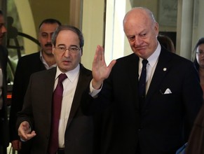 Mistura (rechts) in Damaskus.