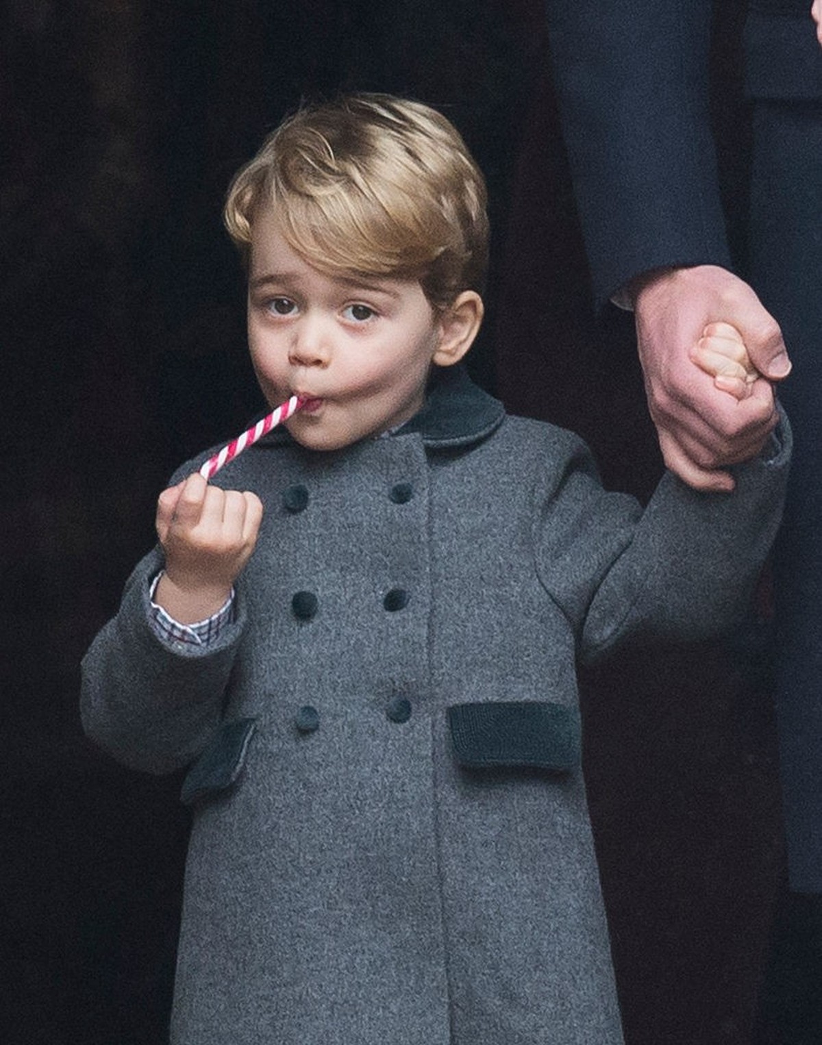 BUCKLEBURY, BERKSHIRE - DECEMBER 25: Prince George of Cambridge attends Church on Christmas Day on December 25, 2016 in Bucklebury, Berkshire. (Photo by Samir Hussein/Samir Hussein/WireImage)