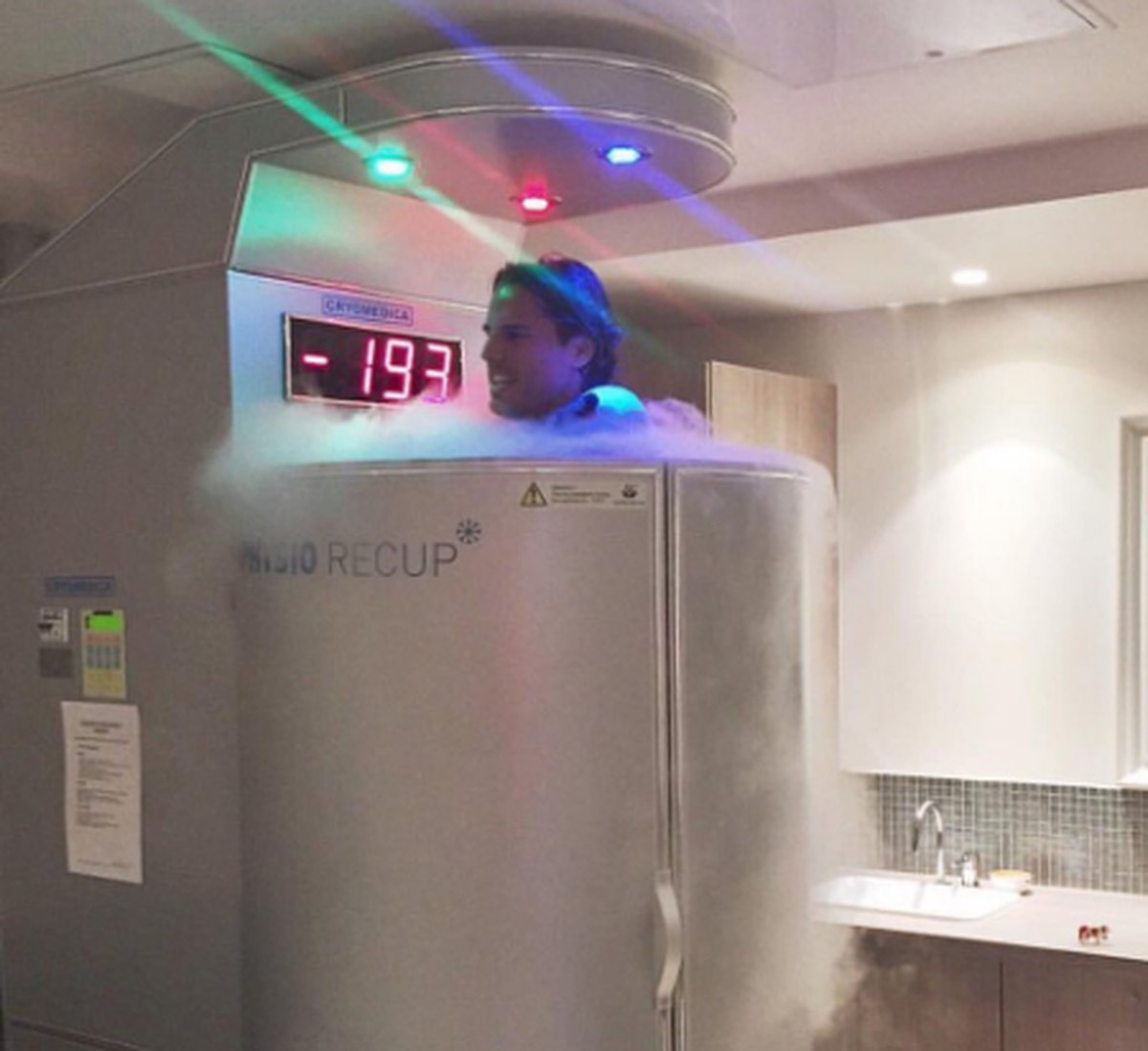 Yann Sommer in der Kältekammer bei -193 Grad.