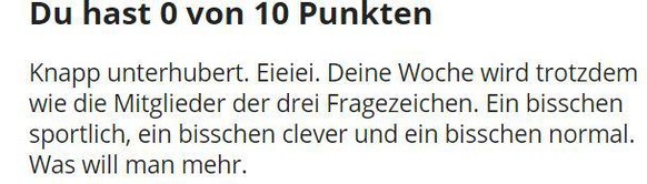 QDH: Einfacher, den Huber zu schlagen, wird es wohl lange nicht mehr
Einmalige Chance Huber zu knacken und dann das...