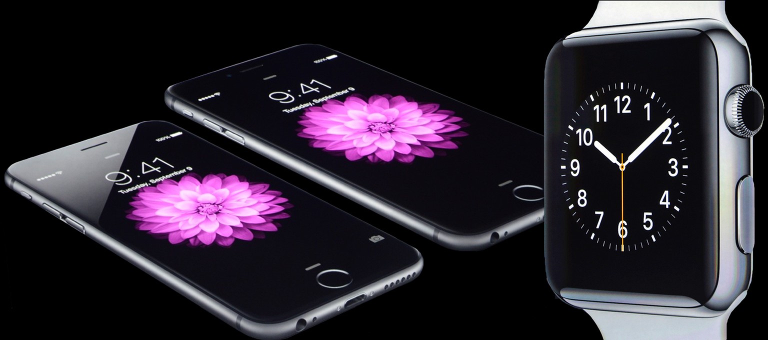 Die neusten Gadgets aus dem Hause Apple: iPhone 6, iPhone 6 Plus und die Apple Watch.