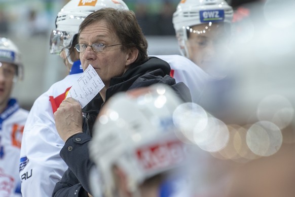 Lions Head Coach, Arno Del Curto, waehrend dem Meisterschaftsspiel der National League, zwischen den SCL Tigers und den ZSC Lions, am Freitag 18. Januar 2019 im Ilfisstadion in Langnau. (KEYSTONE /Mar ...