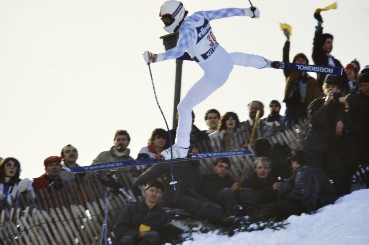 SKI ALPIN SAISON 1982/1983 Weltcup Kitzbuehel: DELAGO (ITA) SKI ALPIN SAISON 1982/1983 Weltcup Kitzbuehel Abfahrt Herren 22.01.1983 Oskar DELAGO (Italien) Kitzbuehel Oesterreich *** SKI ALPIN SAISON 1 ...