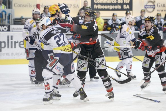 Richard Park (Ambri) und Michael Ngoy geben sich Saures.