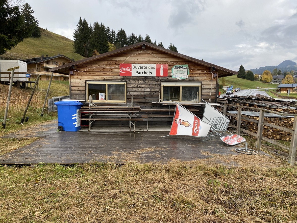 La buvette des Parchets, aux Mosses.