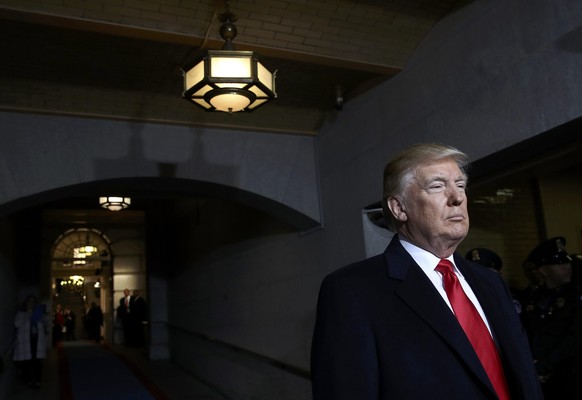 U.S. President-elect Donald Trump arrives on the West Front of the U.S. Capitol in Washington, D.C., U.S., January 20, 2017. REUTERS/Win McNamee/Pool