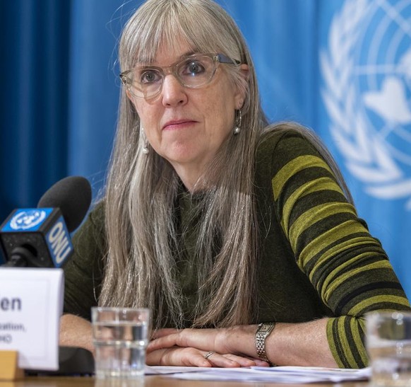 Kate O&#039;Brien, Director, Department of Immunization, Vaccines and Biologicals, WHO, speaks about on the new global mortality figures for measles for 2018 and update on 2019, during a press confere ...
