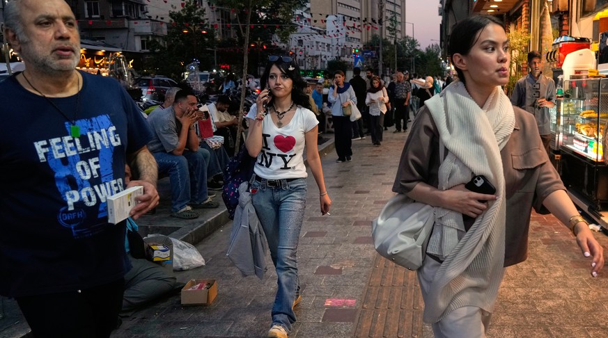 People walk along Tajrish square in northern Tehran, Monday, June 15, 2026. (AP Photo/Vahid Salemi)
Iran Daily Life