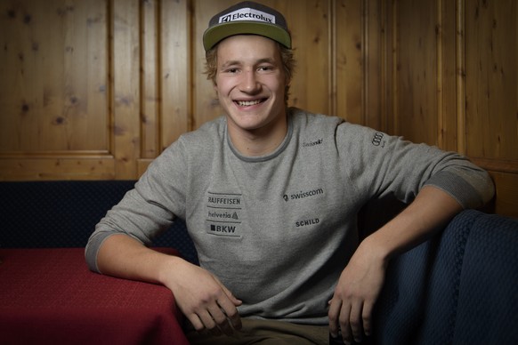 Marco Odermatt of Switzerland is pictured during a press event of the FIS Alpine Ski World Cup season in Soelden, Austria, on Friday, October 21, 2016. The Alpine Skiing World Cup season 2016/2017 wil ...