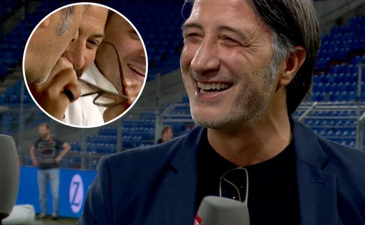 Murat Yakin était de très bonne humeur lundi soir, après la victoire contre la Slovénie.