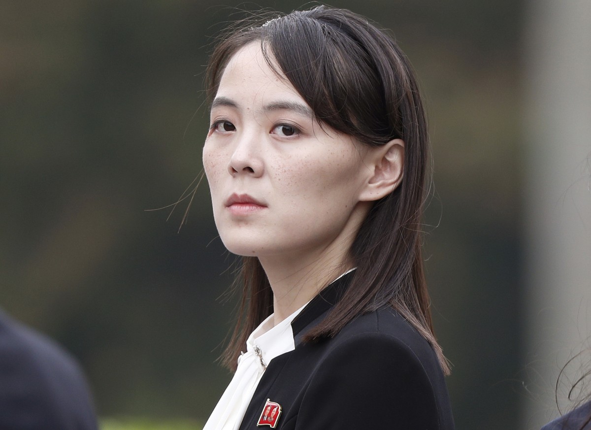 FILE - Kim Yo Jong, the powerful sister of North Korean leader Kim Jong Un, attends a wreath-laying ceremony at Ho Chi Minh Mausoleum in Hanoi, Vietnam, March 2, 2019. (Jorge Silva/Pool Photo via AP,  ...