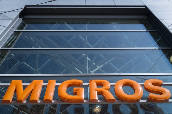 ARCHIVBILD ZUM VERKAUF VON GLOBUS, DEPOT, INTERIO UND M-WAY DURCH DIE MIGROS, AM DONNERSTAG, 27. JUNI 2019 -Das Logo der Migros fotografiert anlaesslich der Wahl zur neuen Migros Praesidentin, am Sams ...