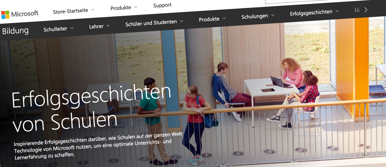 Botschaft: Wer Microsoft-Produkte nutzt, ist erfolgreich.