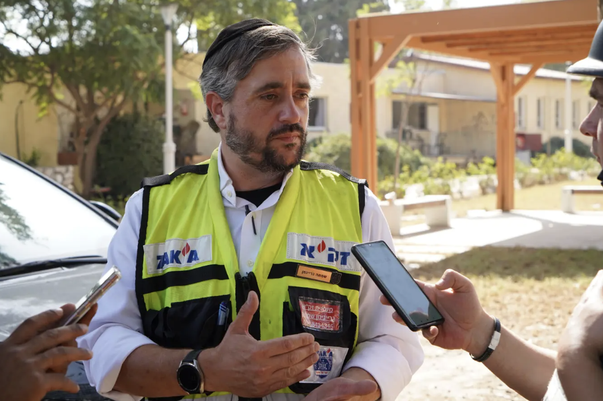 Simcha Greinemann était l'un des secouristes arrivés au kibboutz après l'attaque du Hamas.