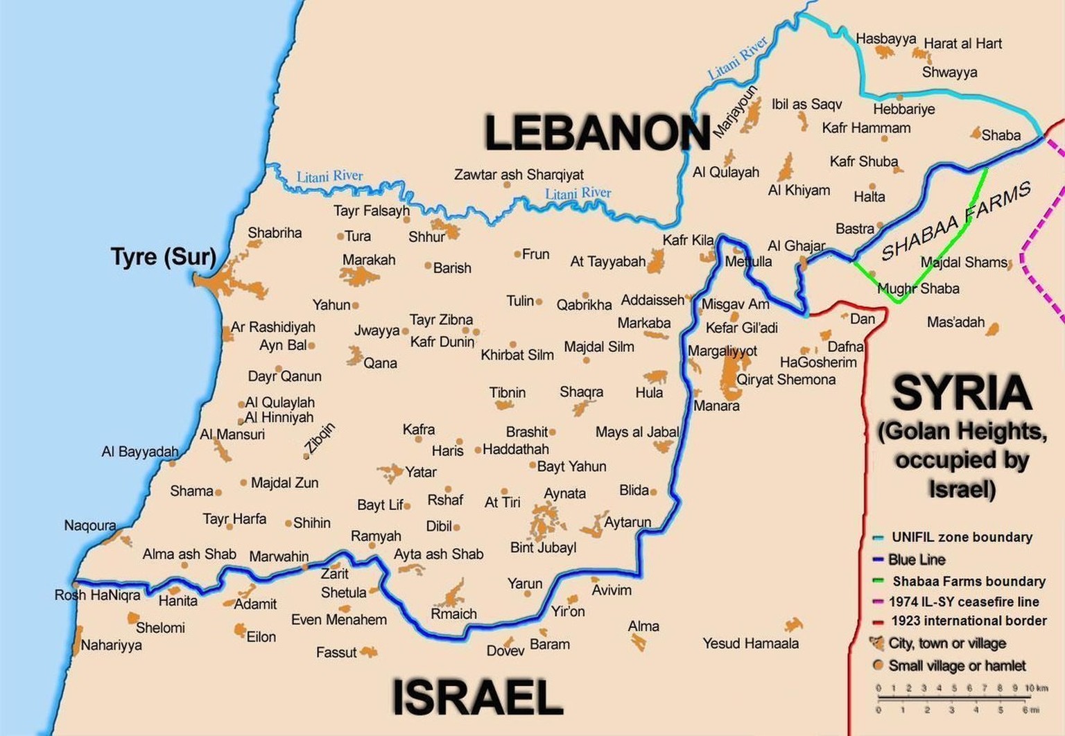 Map showing the Blue Line demarcation line between Lebanon and Israel, established by the UN after the Israeli withdrawal from southern Lebanon in 1978
https://commons.wikimedia.org/w/index.php?curid= ...