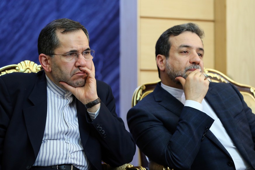 Irans stellvertretender Aussenminister Abbas Araghchi (rechts) war selbst in die Verhandlungen über das Atomabkommen involviert.