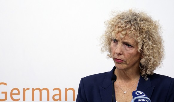 Germany&#039;s climate envoy Jennifer Morgan speaks at the 2022 United Nations climate conference, COP27, in the Red Sea resort of Sharm el-Sheikh, South Sinai, Egypt, Tuesday, Nov. 8, 2022. (AP Photo ...