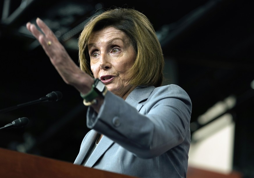 House Speaker Nancy Pelosi of Calif., speaks at her weekly press conference on Capitol Hill, Wednesday, Sept. 14, 2022, in Washington. (AP Photo/Mariam Zuhaib)
Nancy Pelosi