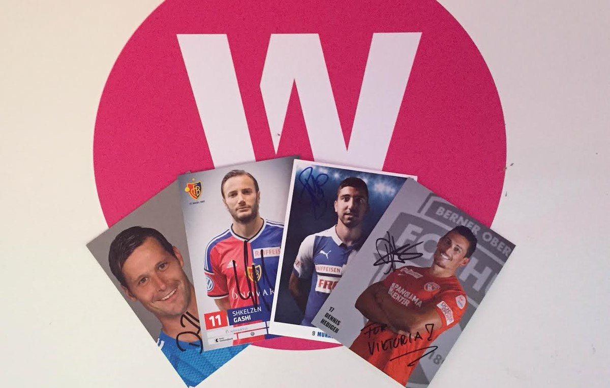 Ein Traum für alle Autogrammjäger-Kids: Originalunterschriften&nbsp;der Super-League-Stars.&nbsp;
