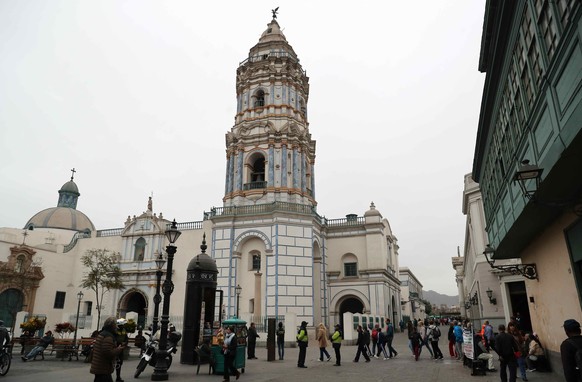 epa12371495 The Basilica of Santo Domingo in Lima, Peru, 08 September 2025 (issued 12 September 2025). The museum of the convent of Santo Domingo, the first religious order to arrive in Peru in 1535 w ...