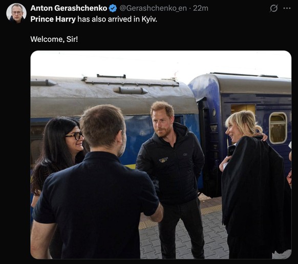 Prince Harry Prinz Ukraine Kiew Kyjiw Kyiv
