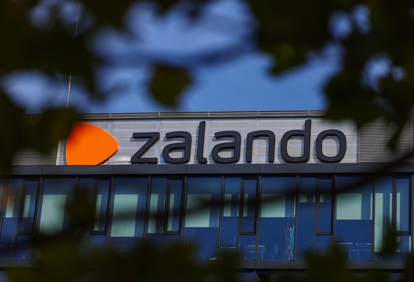 epa11532690 The logo of fashion retailer Zalando at the headquarters in Berlin, Germany, 07 August 2024. German online fashion retailer Zalando announced second quarter results on 06 August, reporting ...