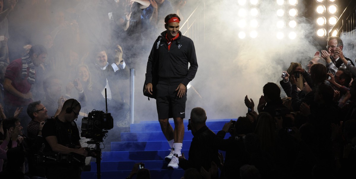 ZUM 35. GEBURTSTAG DES SCHWEIZER TENNISSPIELER ROGER FEDERER AM MONTAG, 8. AUGUST 2016, STELLEN WIR IHNEN FOLGENDES BILDMATERIAL ZUR VERFUEGUNG - Switzerland's Roger Federer, arrives for the firs ...
