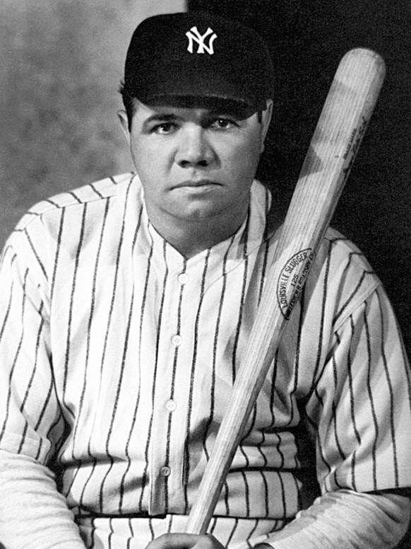 GEORGE H. RUTH 1895-1948. Known as Babe Ruth. American professional baseball player. Photographed in the 1920s by Nickolas Muray. PUBLICATIONxNOTxINxUSAxCANxUKxFRAxESPxJPN Copyright: xGRANGERx/xGRANGE ...