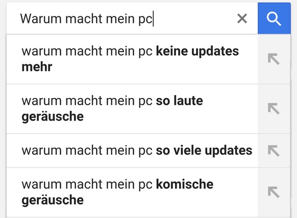 Und manche Computer scheinen «komische Geräusche» von sich zu geben ...