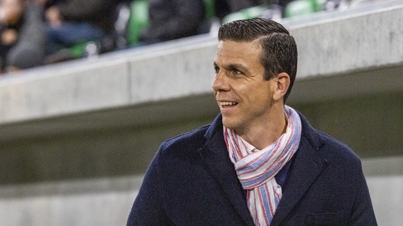 Der Trainer von Kriens, Bruno Berner beim Challenge League Meisterschaftsspiel zwischen dem SC Kriens und den Grasshoppers vom Dienstag, 20. Oktober 2020 in Kriens. (KEYSTONE/Urs Flueeler)