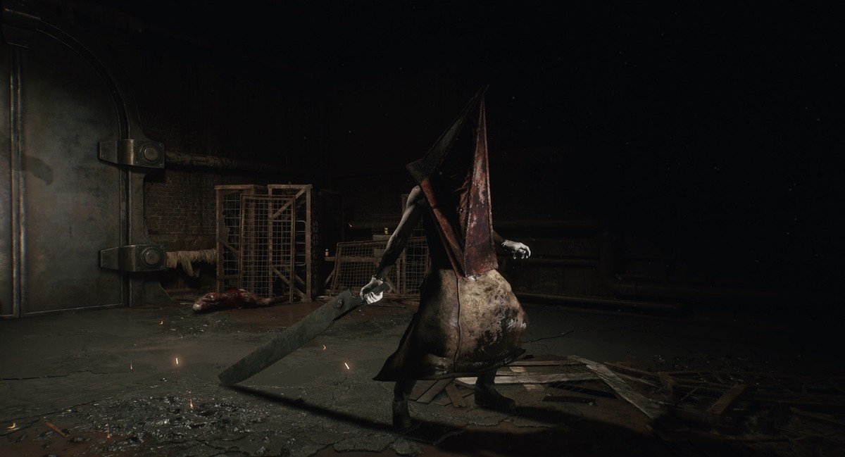 Wenn der mysteriöse Pyramid Head auftaucht, möchte man immer noch einfach nur davonrennen.