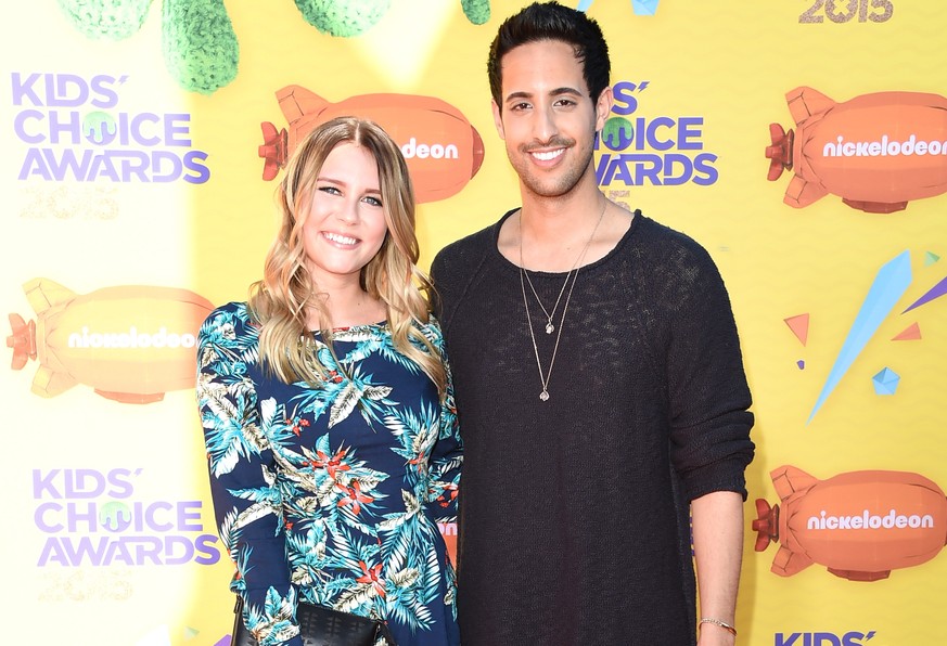 Dagi Bee und YouTuber-Kollege Sami Slimani an den «Kids Choice Awards 2015».