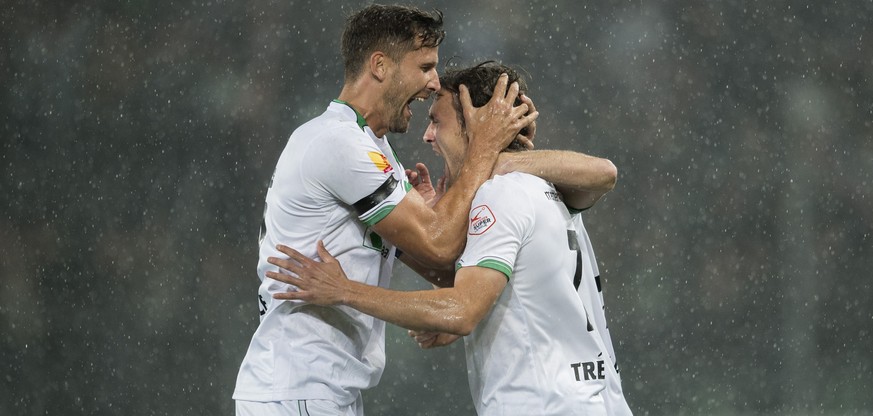 St. Galler Jubel im Regen. Die Espen bezwingen die Hoppers mit 2:0.