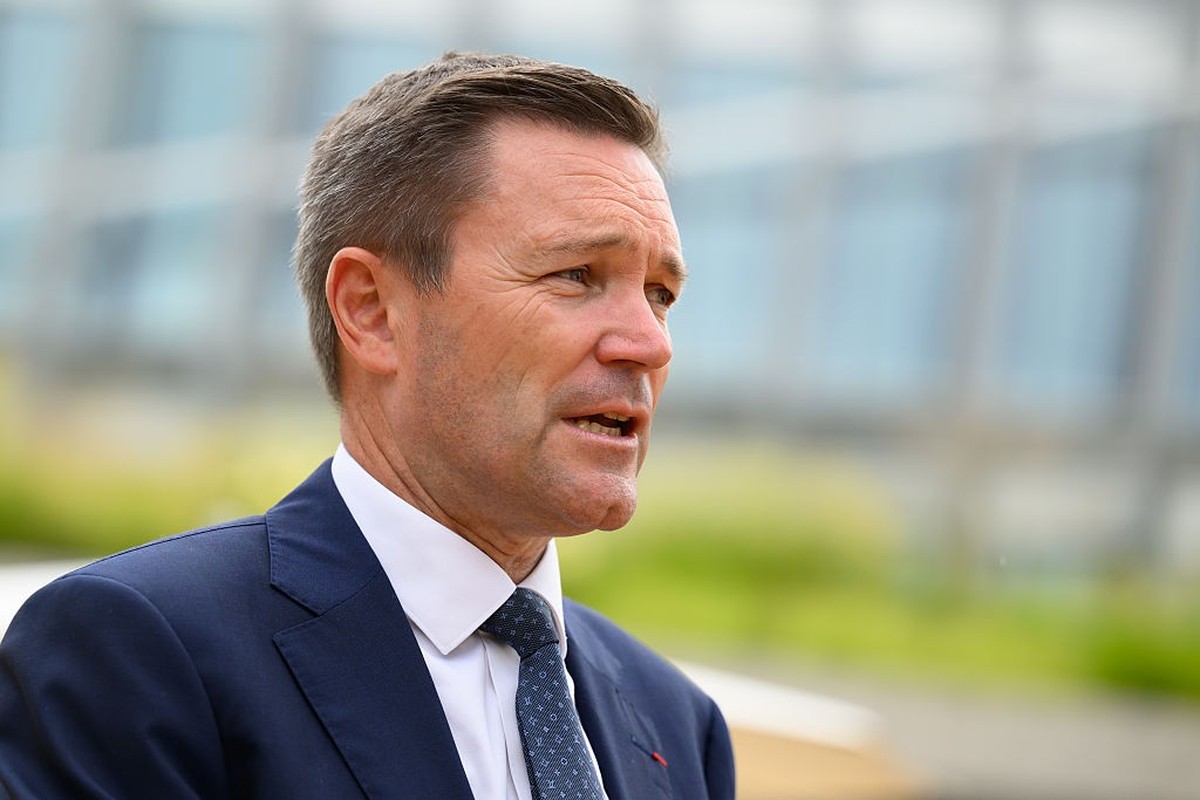 LAUSANNE, SWITZERLAND - JUNE 23: IOC Member David Lappartient arrives for of the International Olympic Committee (IOC) presidential handover ceremony at Olympic House on June 23, 2025 in Lausanne, Swi ...