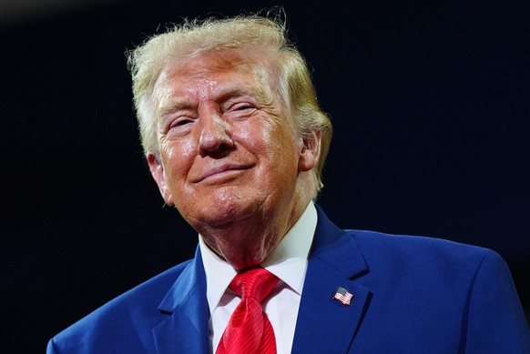 President Donald Trump speaks at Wheeler High School, Wednesday, July 22, 2026, in Marietta, Ga. (AP Photo/Julia Demaree Nikhinson)
Donald Trump