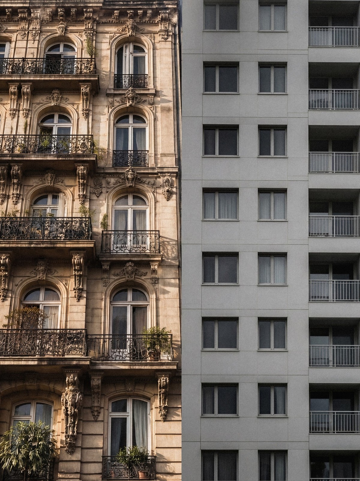 Früher und heute: Architektur