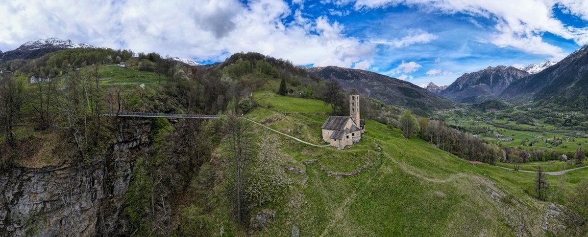 San Carlo Negrentino Hängebrücken Rauszeit