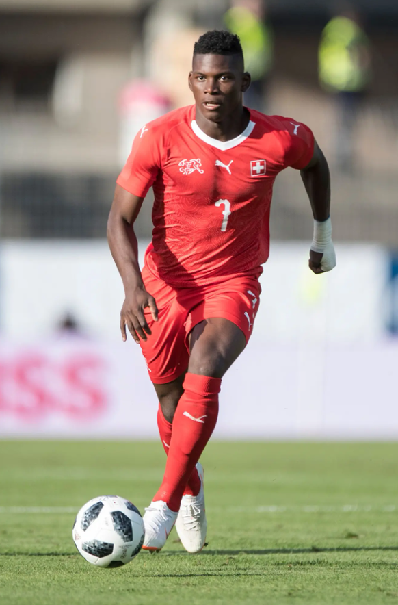 Breel Embolo Testspiel Schweiz-Japan, kurz vor der WM 2018. Damals weiss die Öffentlichkeit noch nichts über die fatale Nacht in Basel vom 26. auf den 27. Mai.