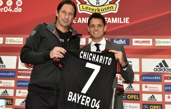 Chicharito ist der neue Hoffnunsträger im Bayer-Sturm. Und was ist mit Mehmedi?