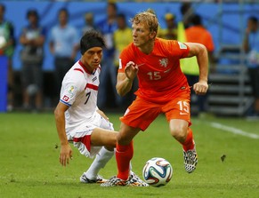 Kuyt im WM-Viertelfinal 2014 gegen Costa Rica.