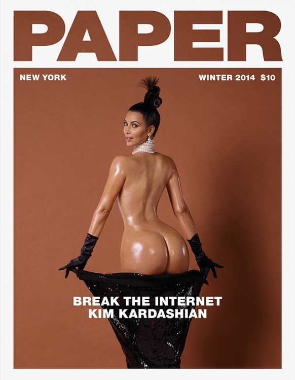Kardashian und ihr Grosspo im «Paper».