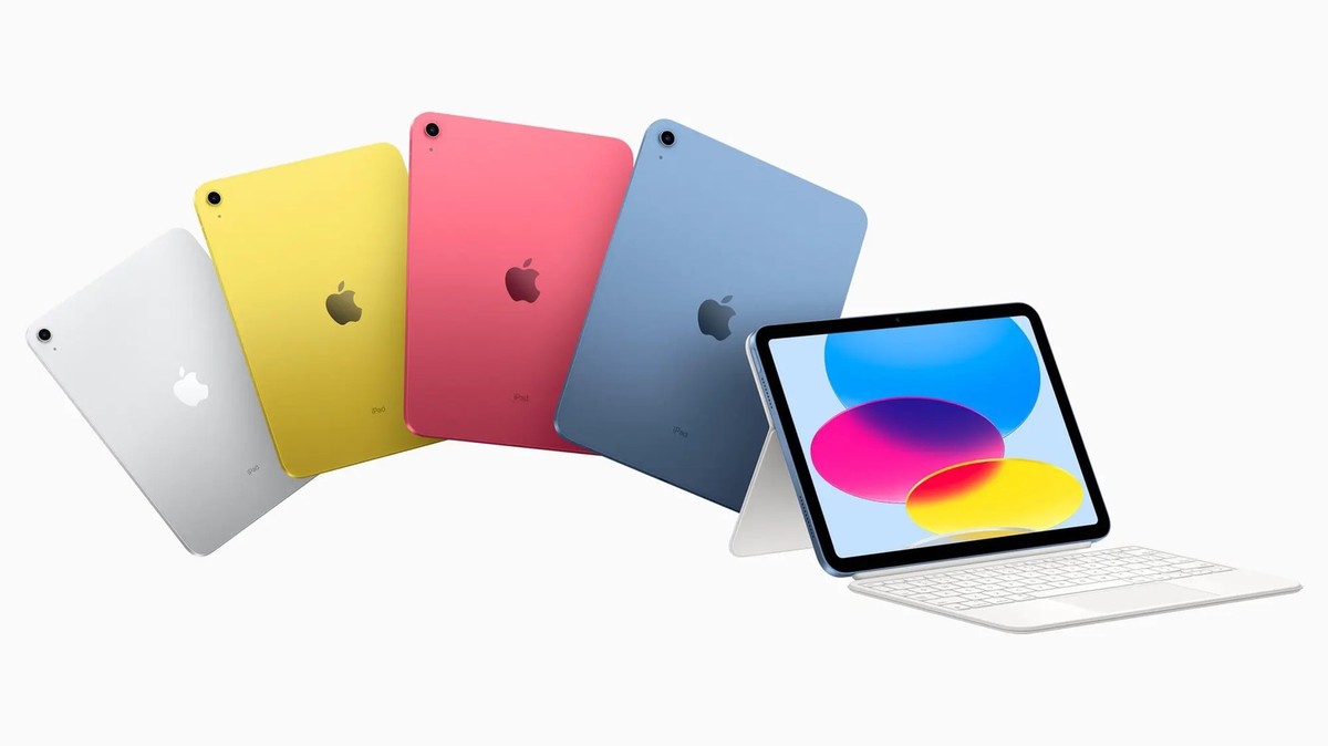 Das neue iPad der zehnten Generation gibt es ab 500 Franken, neu auch in Pink, Blau und Gelb.